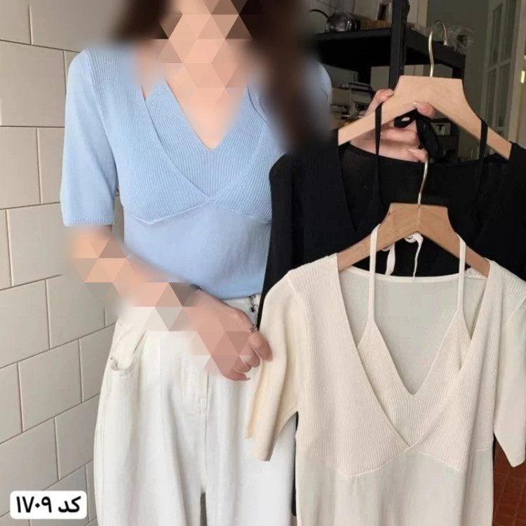 تیشرت کراپ وارداتی دخترانه