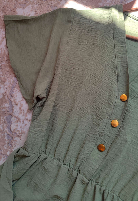 پیراهن زنانه دکمه دار بلند