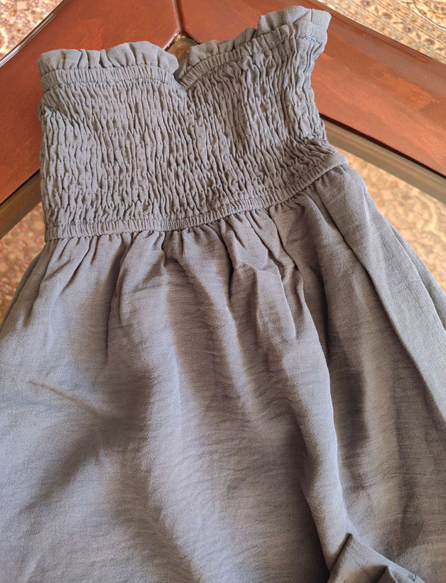 دامن شلواری سایز بزرگ طوسی