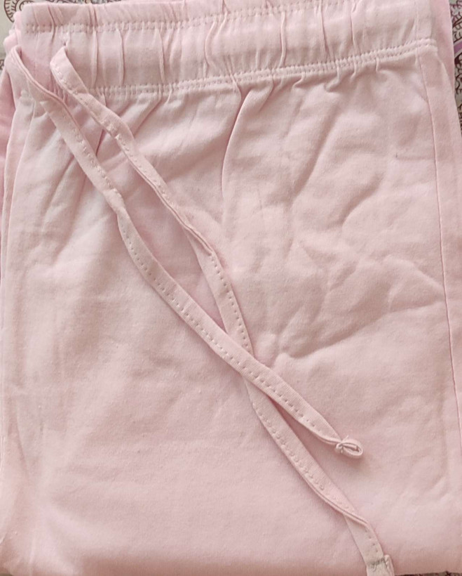 شلوار نخی اچ اند ام صورتی