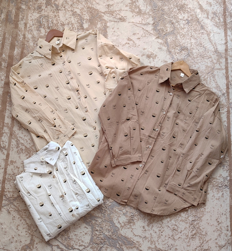 شومیز آستین بلند تابستونی