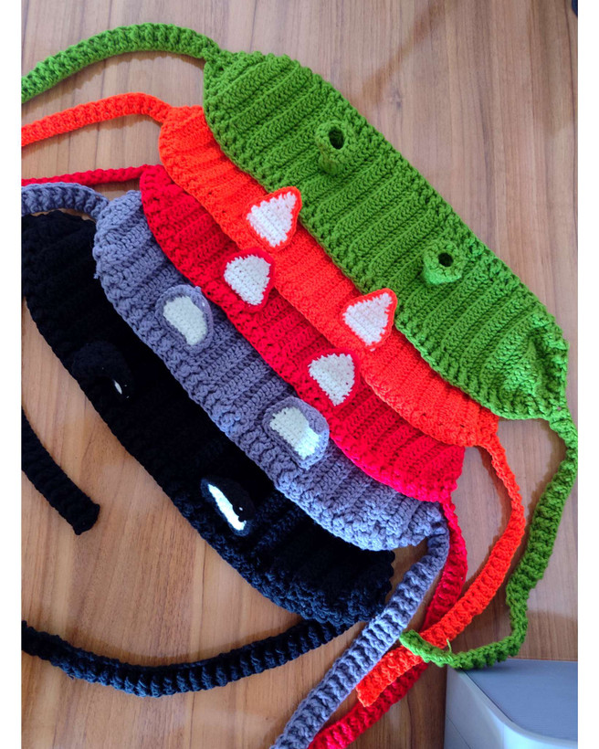 گوش گیر ترند طرح حیوانات دستبافت