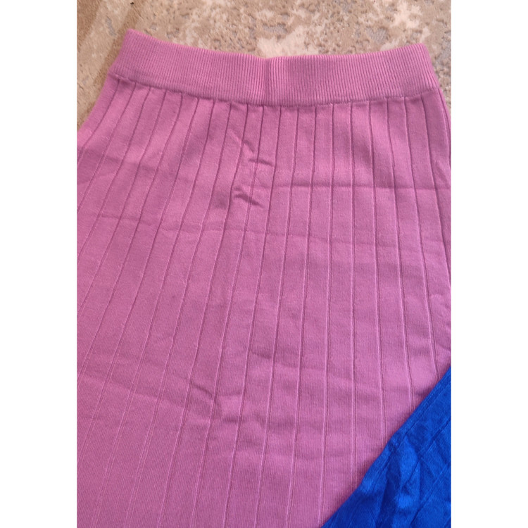 دامن یاسمنی ریزبافت