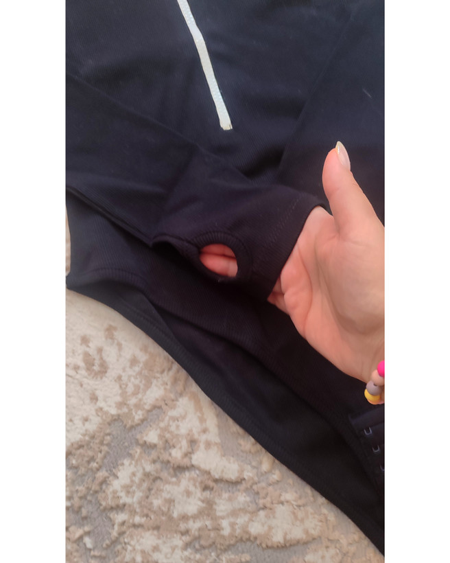 بادی آستین بلند فینگردار