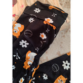 شلوار راحتی مشکی تدی جیبدار