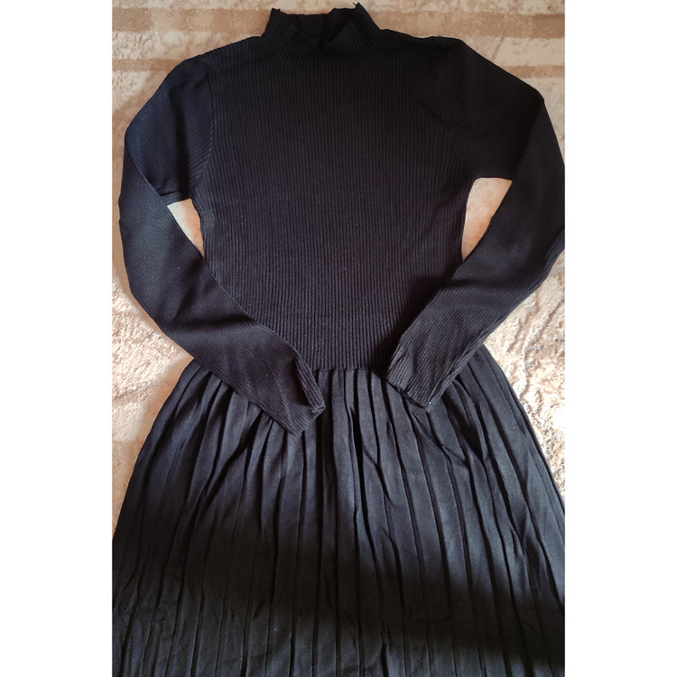 پیراهن دامن پلیسه بلند