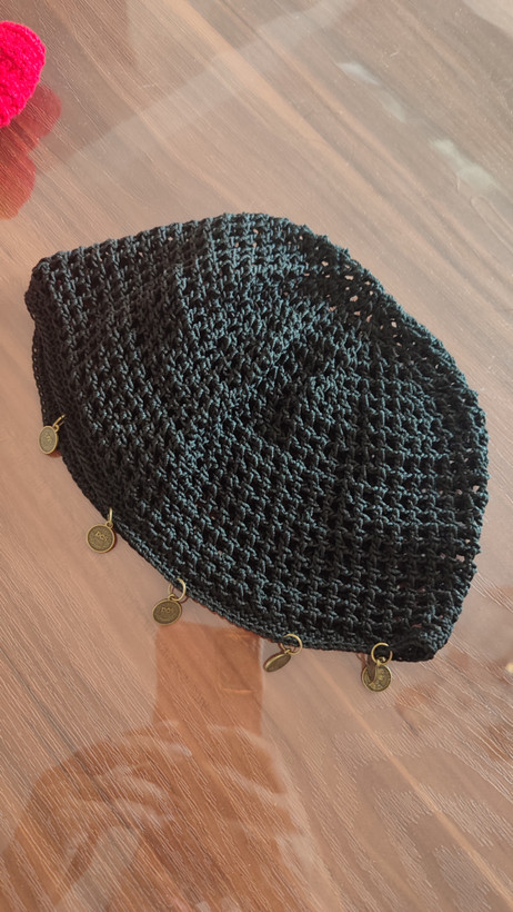 کلاه توری آویزدار