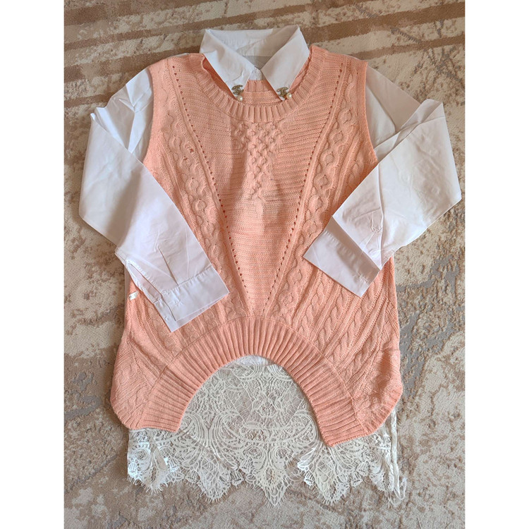 ست شومیز و ژیله بافت