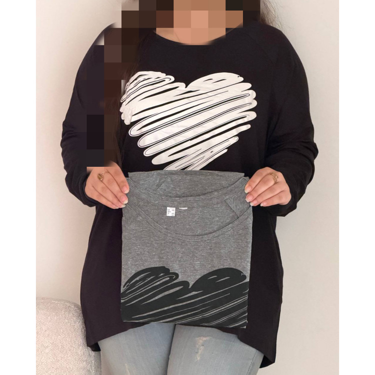 تیشرت نخی آستین بلند