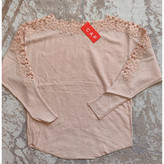 بلوز گپ مجلسی کم کار صورتی