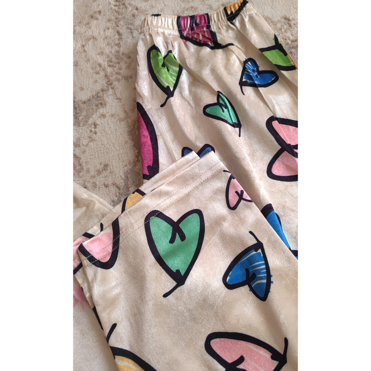 شلوار مخمل قلب