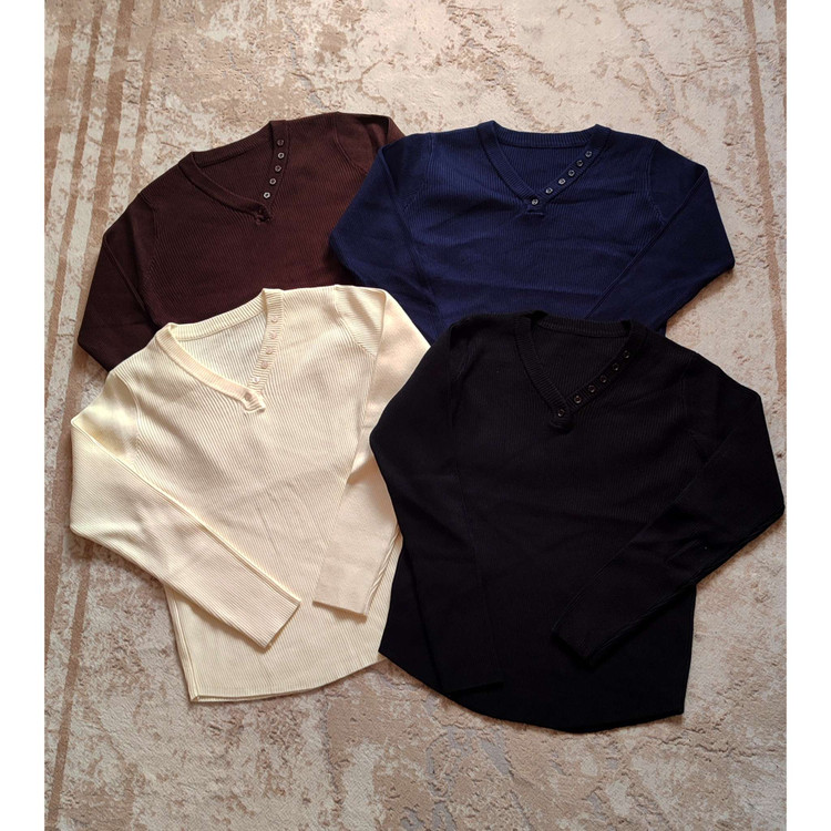 بلوز بافت کبریتی بیگ سایز