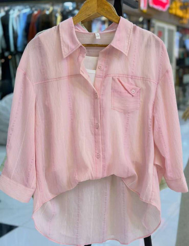 شومیز صورتی ترند