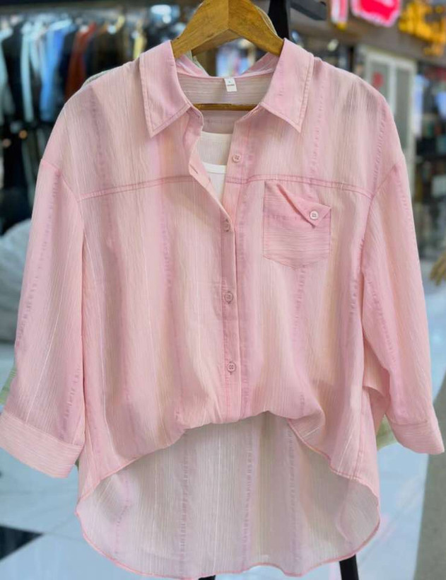 شومیز صورتی ترند