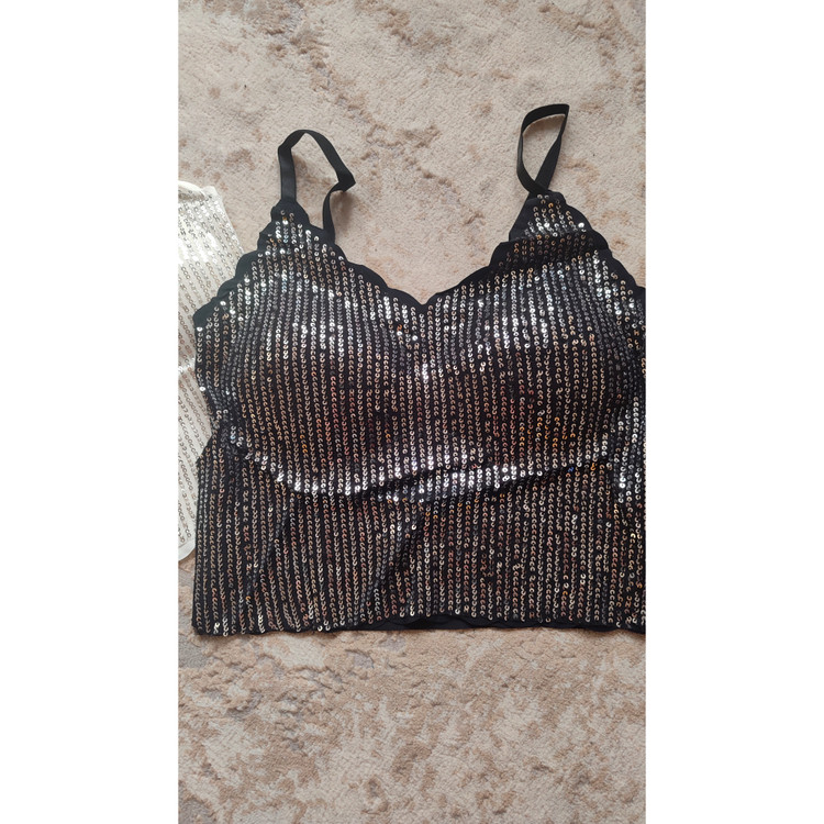 کراپ پولکی مشکی