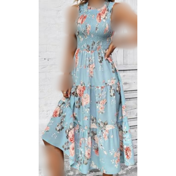 پیراهن نخی بلند