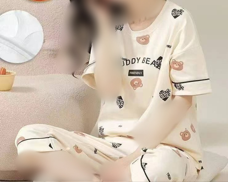 ست تیشرت شلوارک نخی تدی