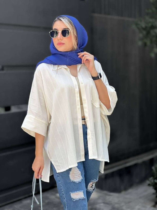 شومیز مانتویی. بیرون پوش