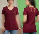 تیشرت مجلسی گیپوردار