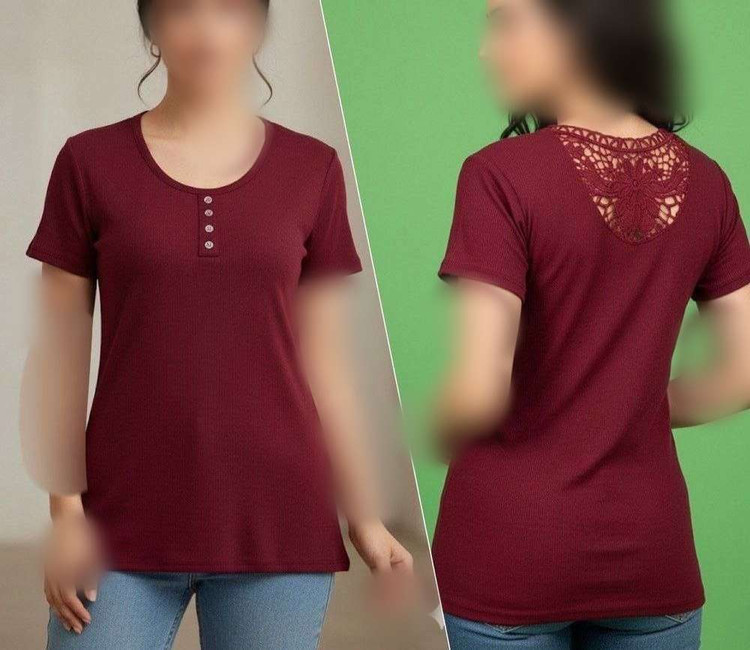 تیشرت مجلسی گیپوردار