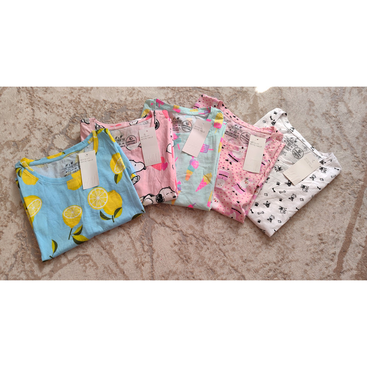 تیشرت نخ پنبه وارداتی اچ اند ام