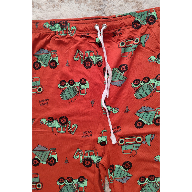 شلوار نخی طرح ماشین