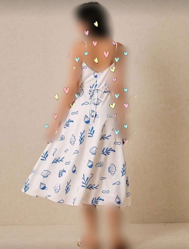 پیراهن ساحلی با بند قابل تنظیم