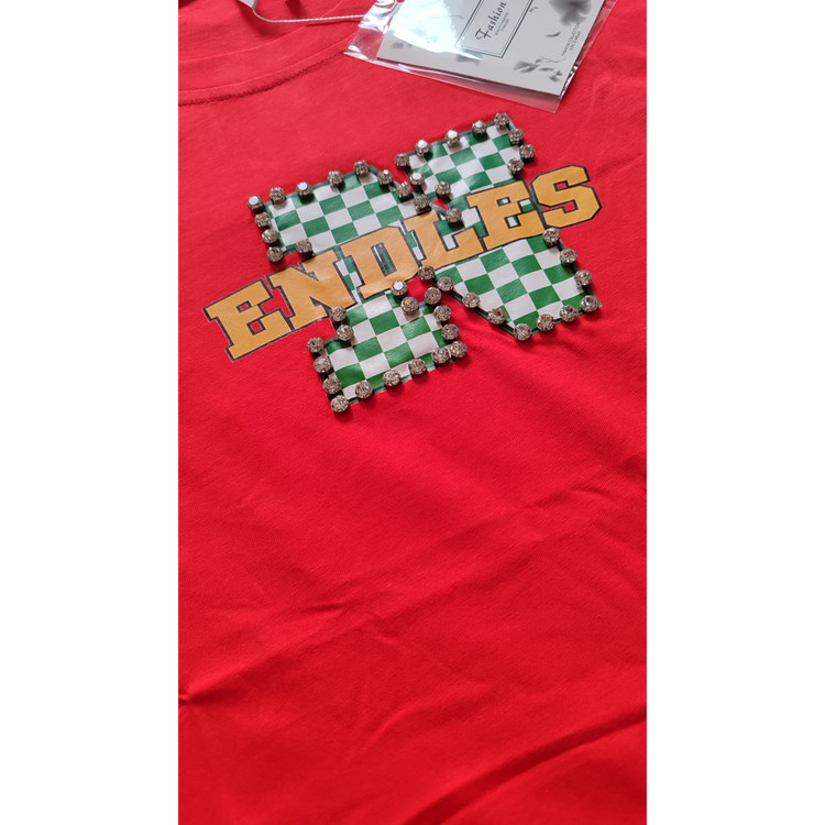 تیشرت طرح دار کریستالی