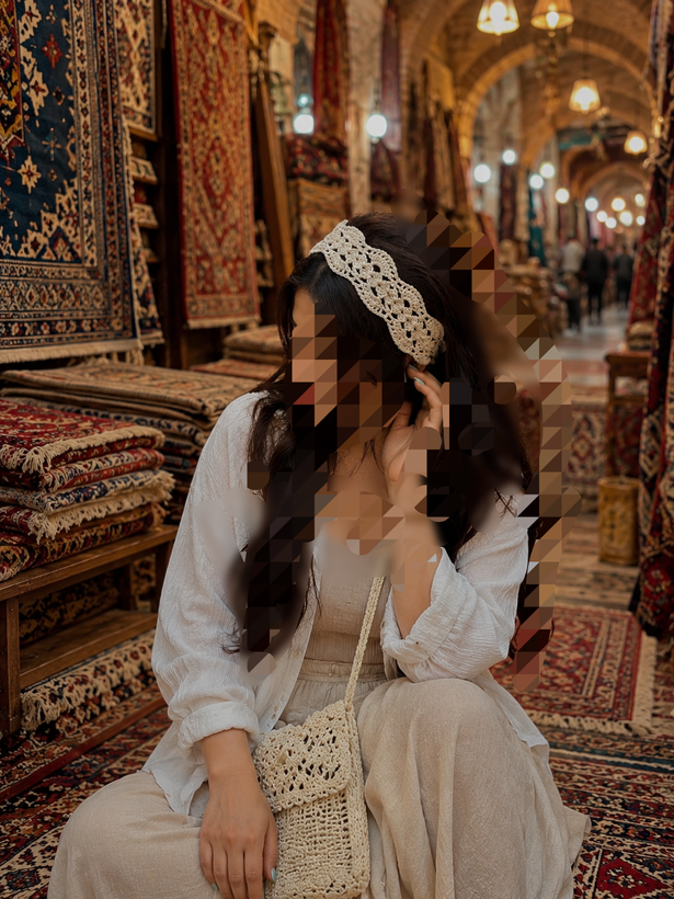 هد بند گیپوری قلاب بافی ترند